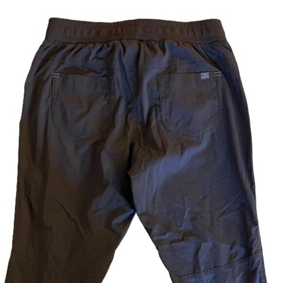L.L. Bean Vista Camp Jogger Pants Women's Charcoal Black Stretch Nylon, Medium - Picture 4 of 6